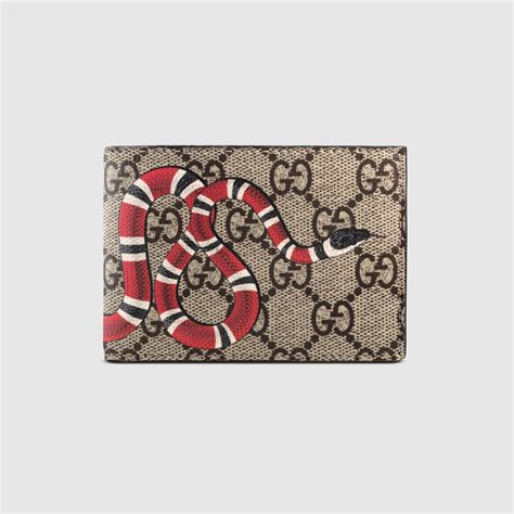 gucci gg supreme wallet fake|gucci wallet snake original.